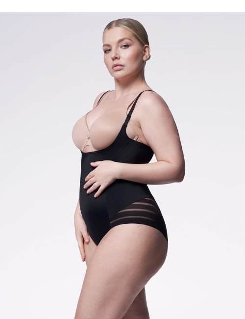 Julimex Formuojantis stiprios kompresijos besiūlis bodis-glaustinukė 119, juodas