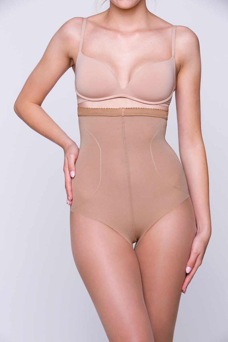 Gabriella Formuojančios pėdkelnės su kofeinu HIGH SHAPER 718 BEIGE 20 den.