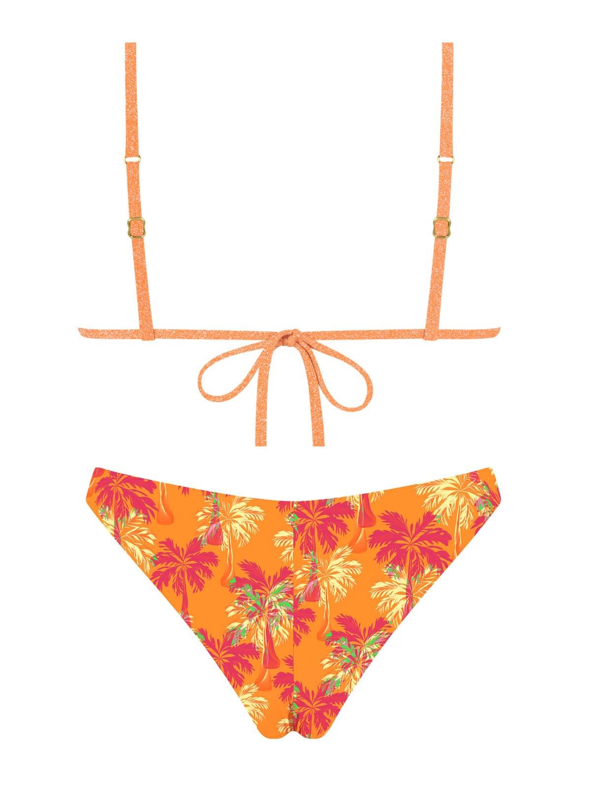 MrMiss Bikini maudymosi kostiumėlis METALLIC ORANGE MIX