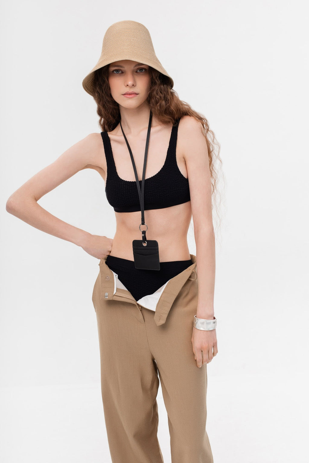 SiaWear RIB bikini maudymosi kostiumėlis OCEAN RIB LOVED SET BLACK