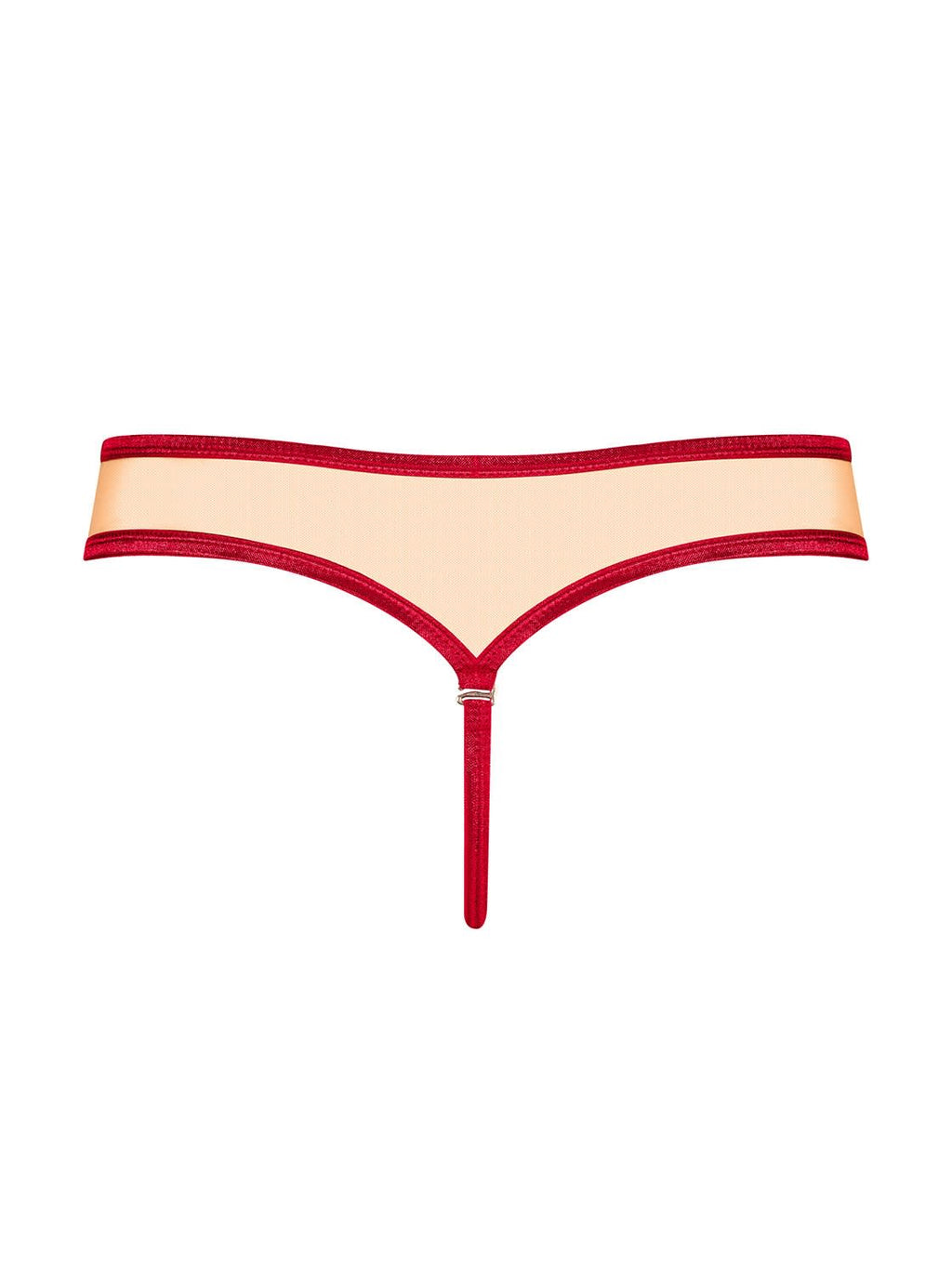 Obsessive Seksualios kelnaitės su atlaso kaspinu RUBINESA THONG