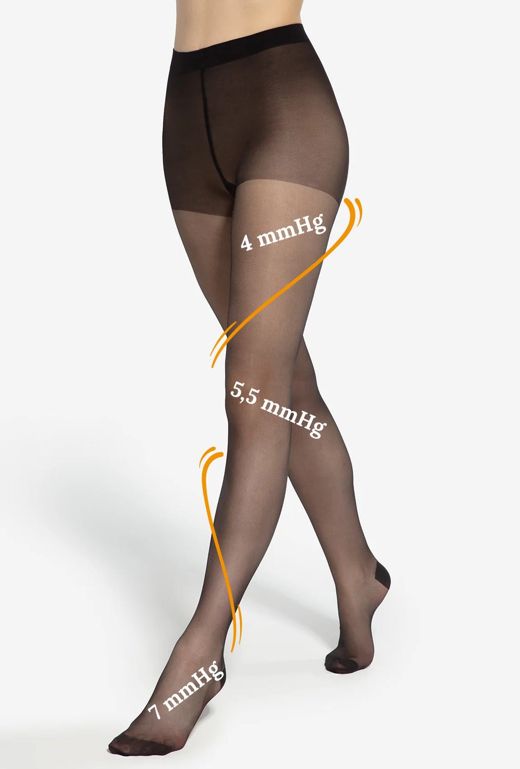 Gatta Kompresinės pėdkelnės CONTROL PRESS NERO, 20 den.