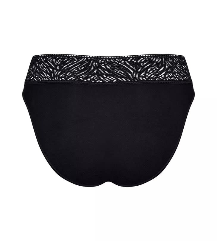 Sloggi Menstruacinės modalo kelnaitės PERIOD MEDIUM TAI BLACK, vidutinio sugeriamumo