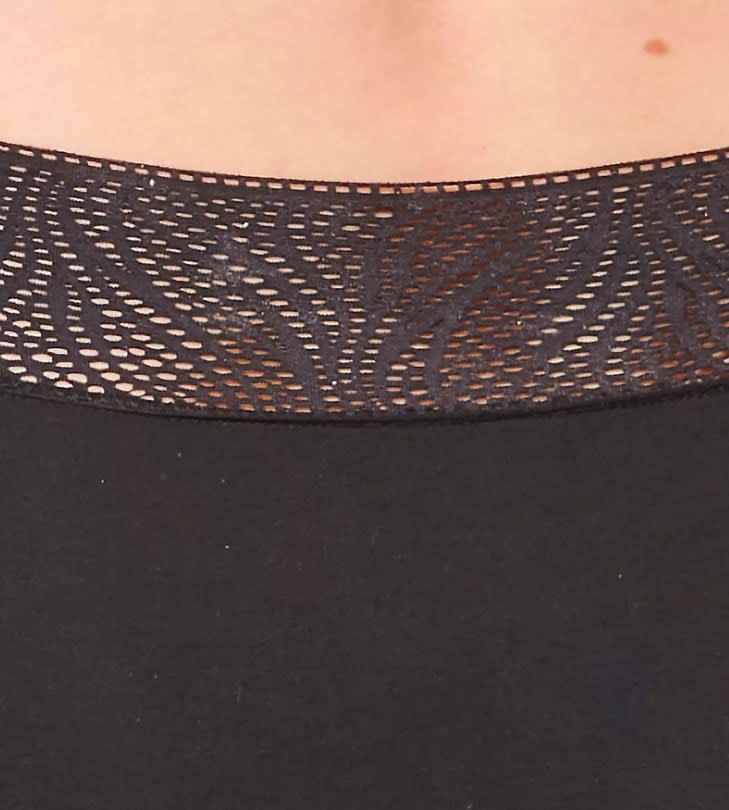 Sloggi Menstruacinės modalo kelnaitės PERIOD MEDIUM HIPSTER BLACK, vidutinio sugeriamumo