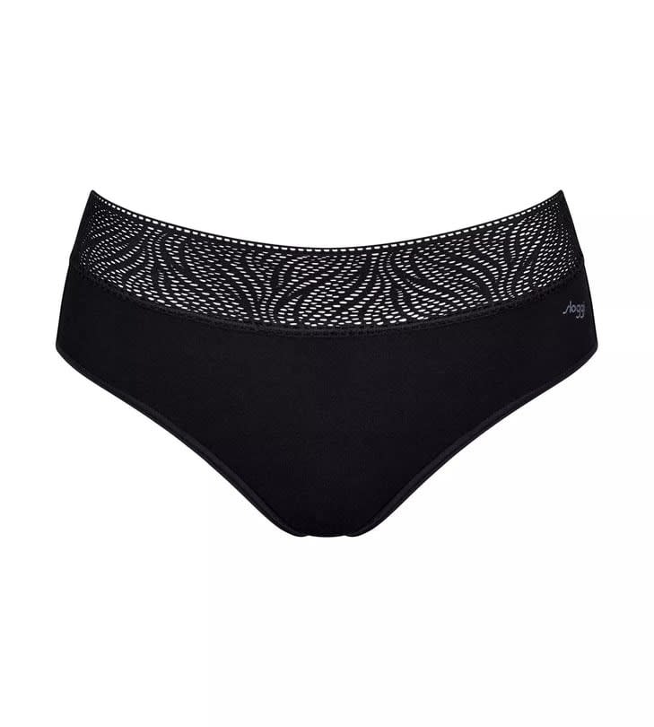 Sloggi Menstruacinės modalo kelnaitės PERIOD MEDIUM HIPSTER BLACK, vidutinio sugeriamumo