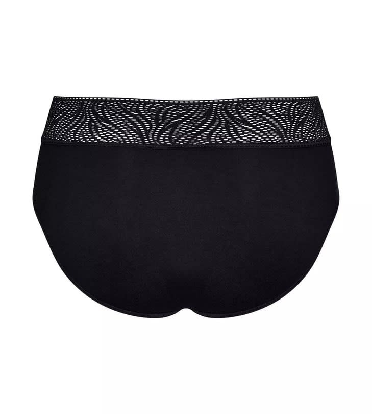 Sloggi Menstruacinės modalo kelnaitės PERIOD MEDIUM HIPSTER BLACK, vidutinio sugeriamumo