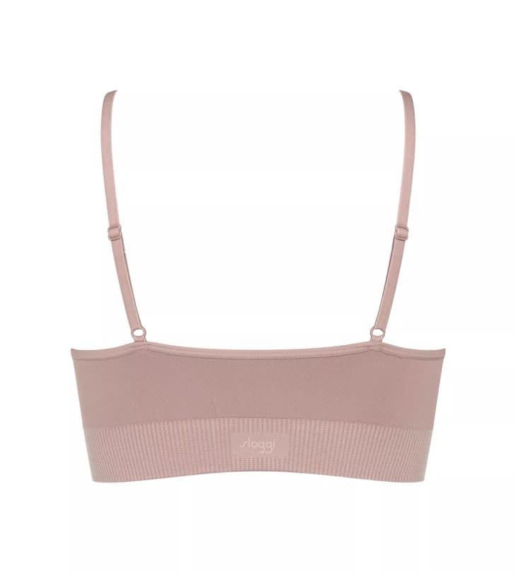 Sloggi Braletė su pakietinimu ir alavijo mikrokapsulėmis EVER INFUSED ALOE BRALETTE FOGGY MAUVE