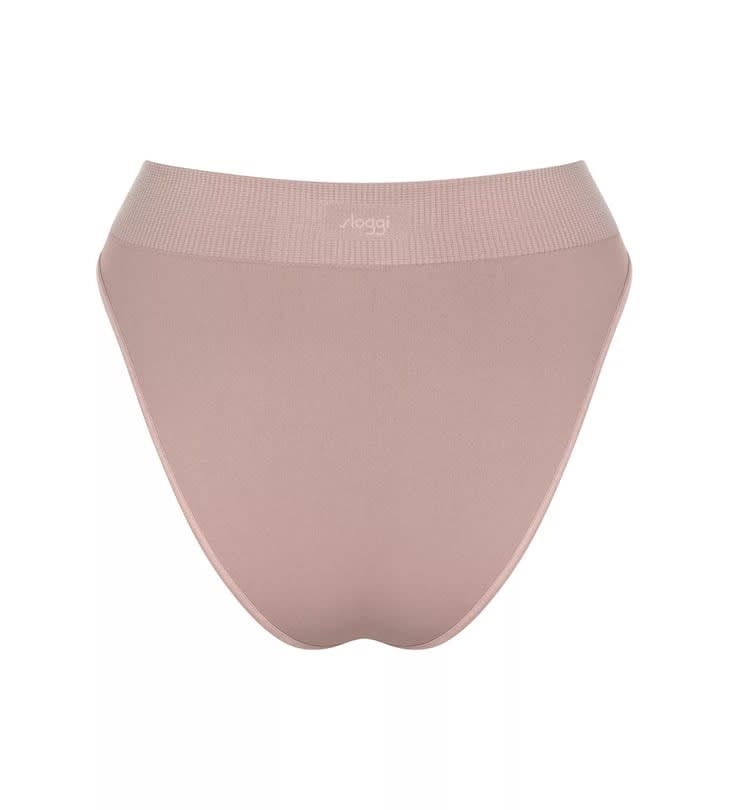 Sloggi Kelnaitės su alavijo mikrokapsulėmis EVER INFUSED ALOE HIGH LEG FOGGY MAUVE