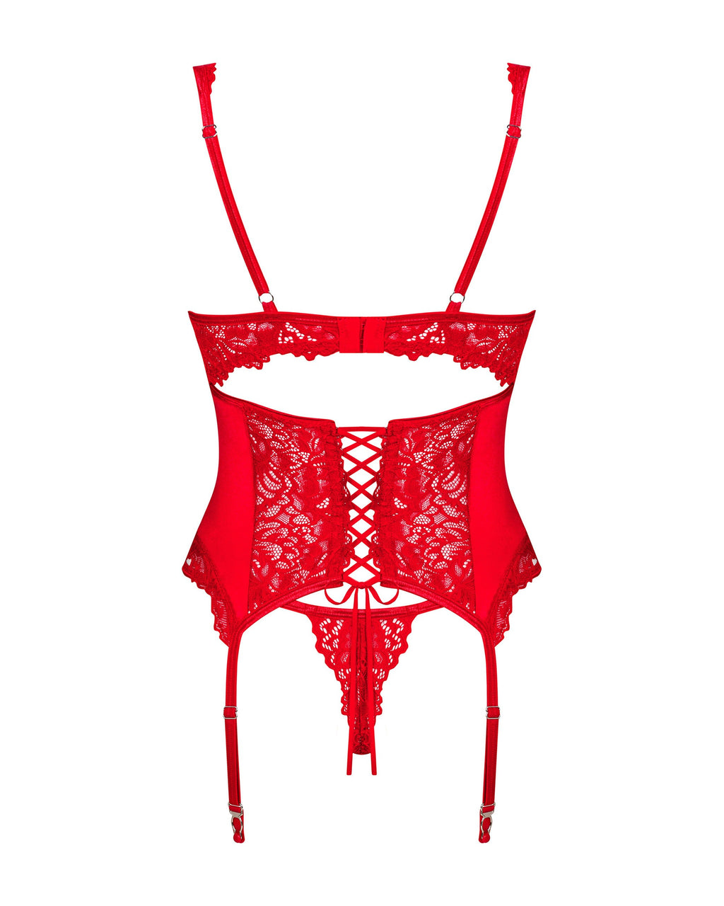 Obsessive Seksualus nėriniuotas korsetas AMOR CHERRIS