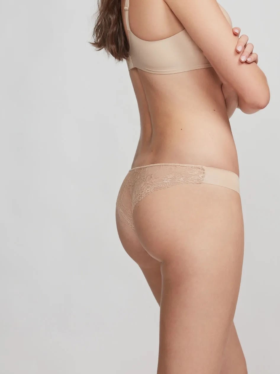 Gisela Rinkinys 3 vnt. lazeriu kirptos braziliškos kelnaitės LACE MIX