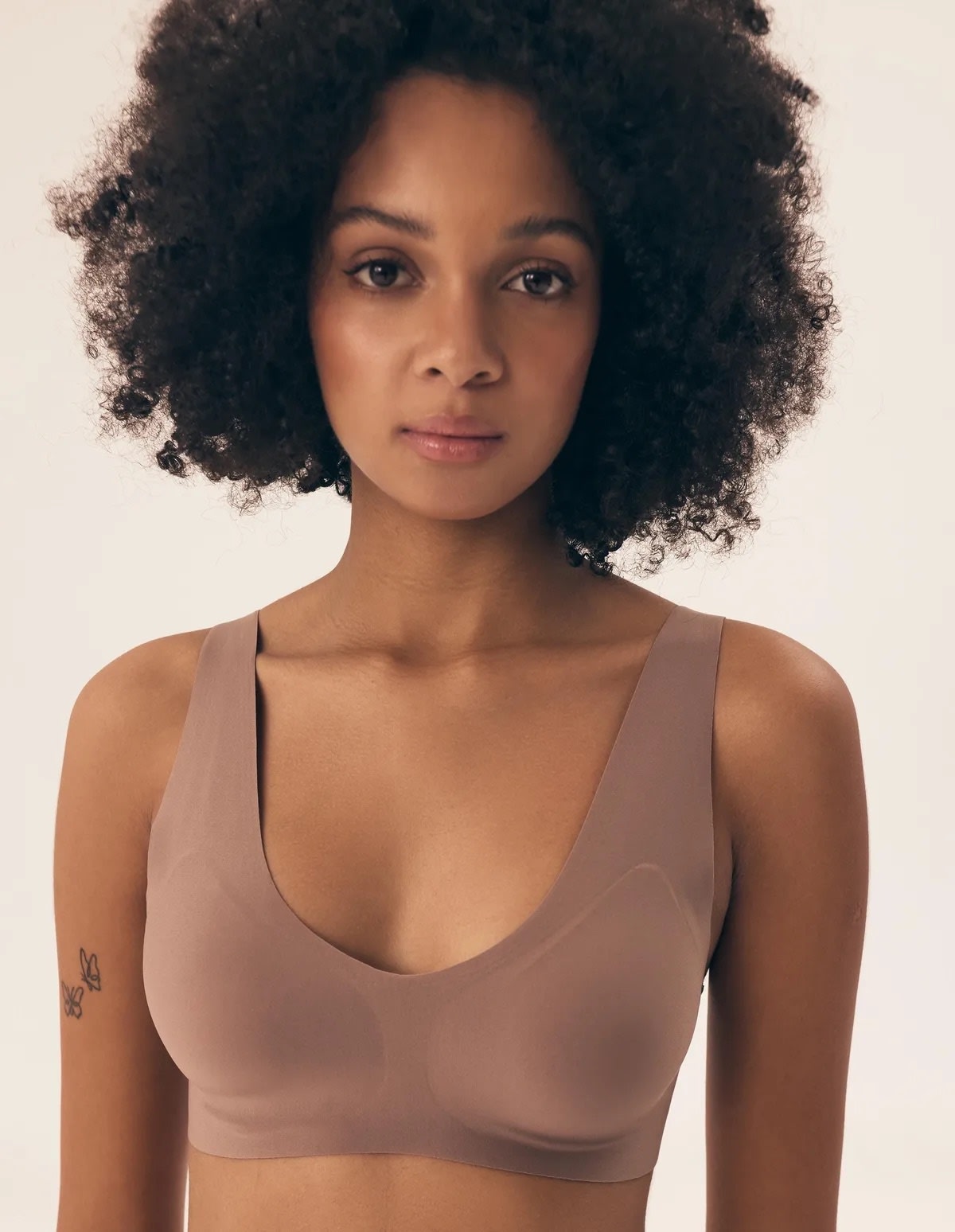 Henderson Ladies Lazeriu kirpta bevielė liemenėlė BAKE MAUVE