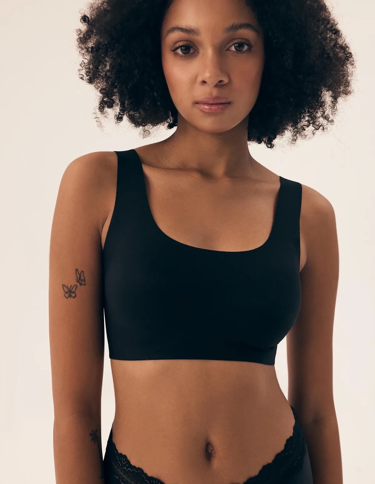 Henderson Ladies Lazeriu kirpta bevielė liemenėlė BIRD BLACK