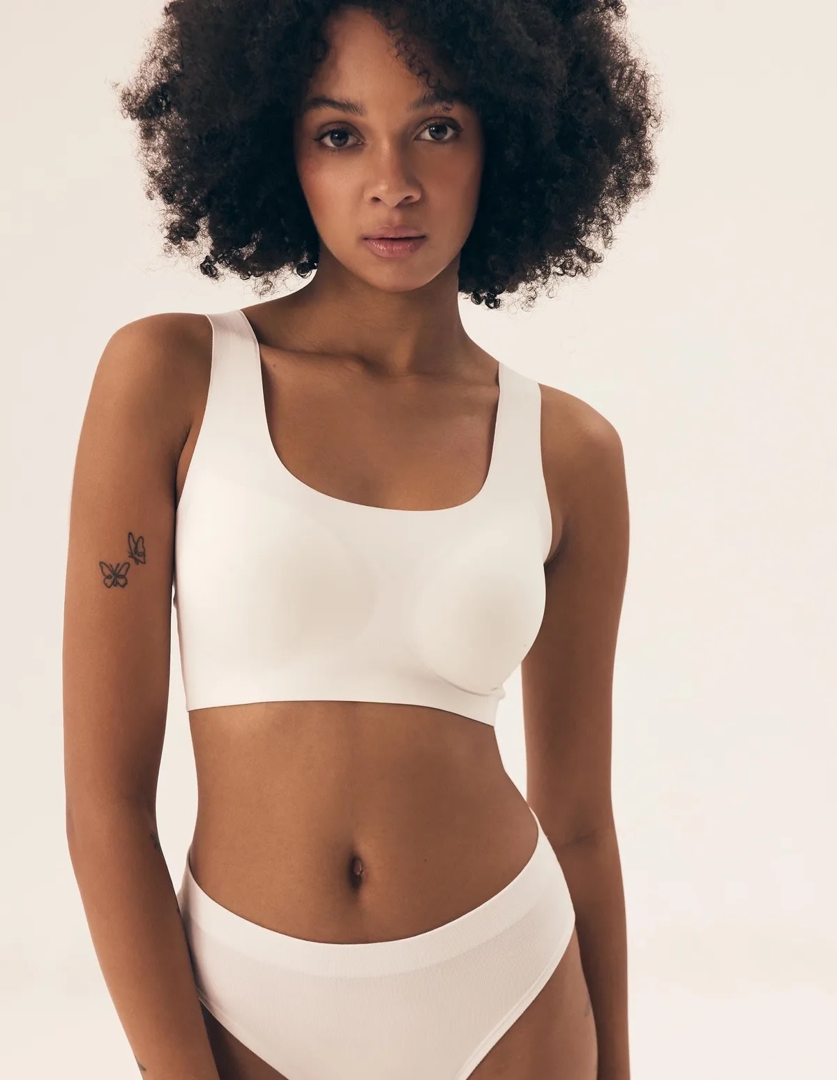 Henderson Ladies Lazeriu kirpta bevielė liemenėlė BIRD ECRU