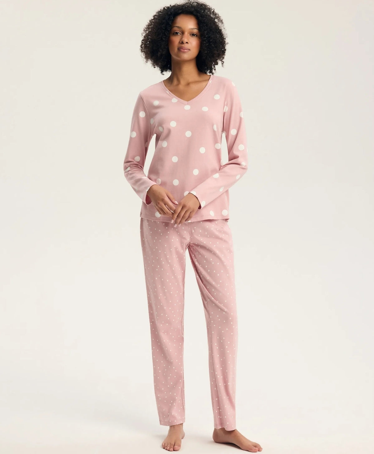Henderson Ladies Medvilninė ilga pižama GITTE PINK