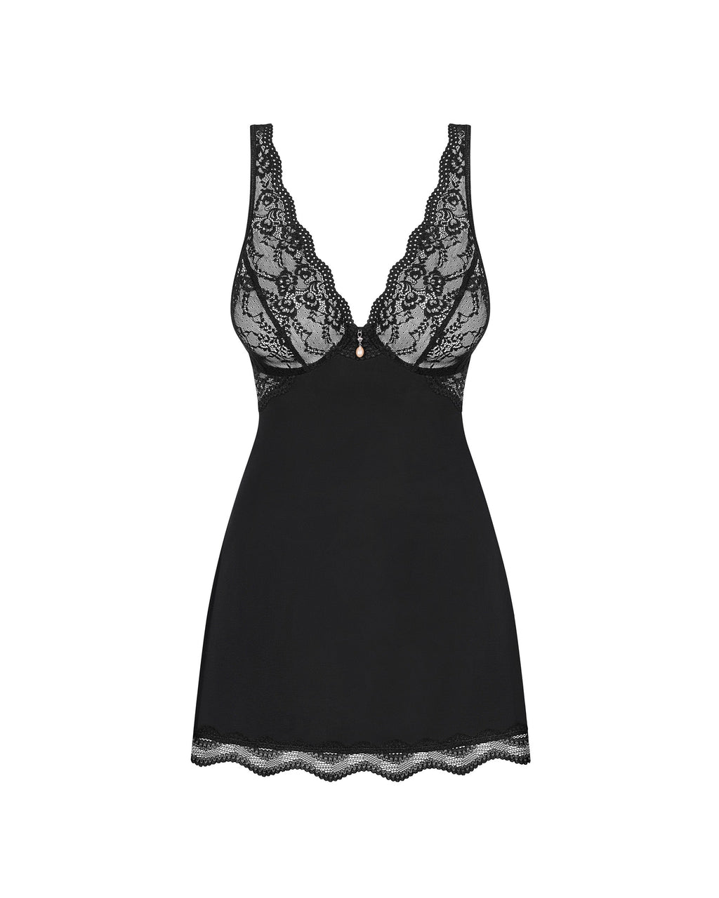 Obsessive Seksualūs naktinukai LUVAE BLACK BABYDOLL