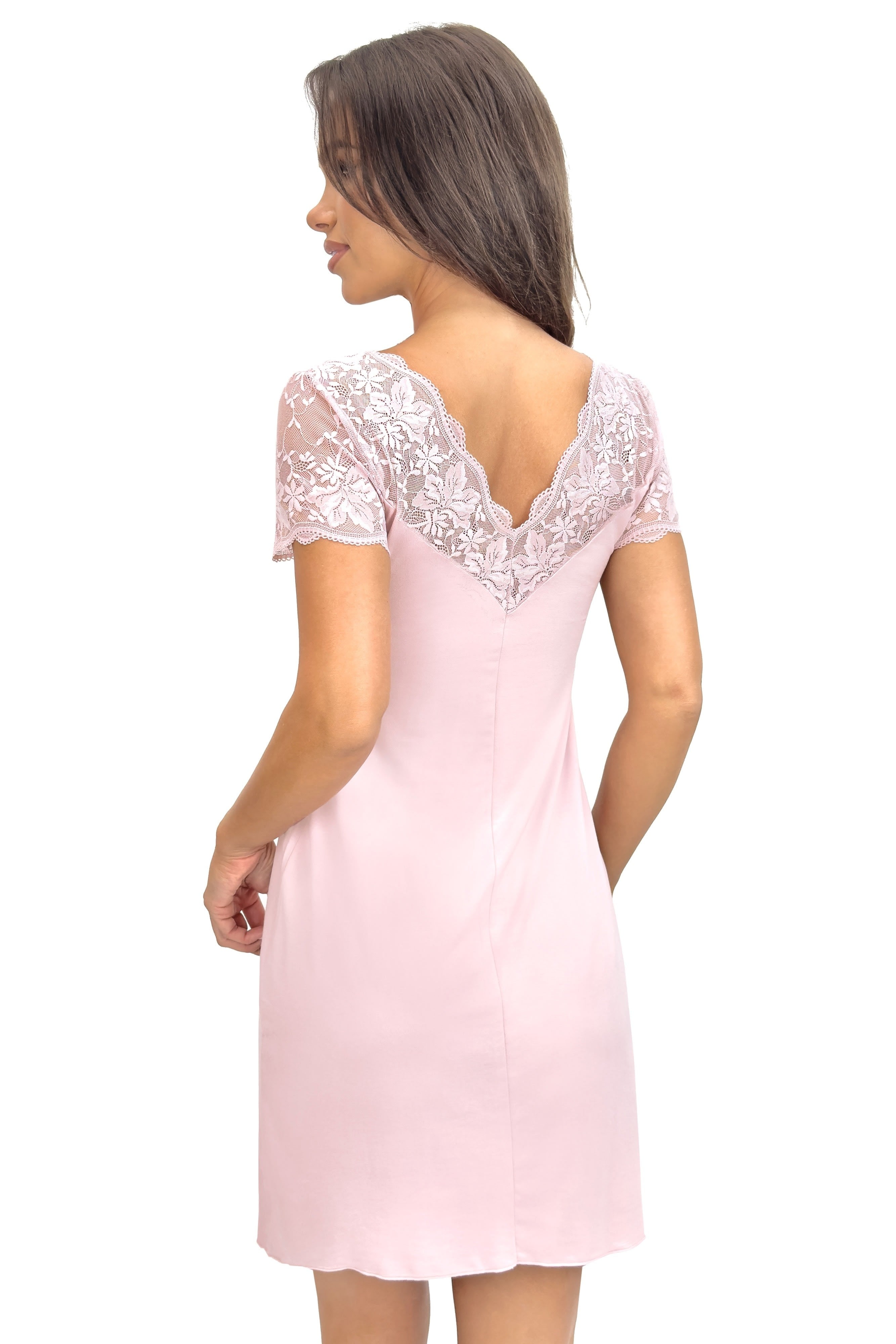 Donna Viskozės naktinukai su nėriniais SONIA PINK