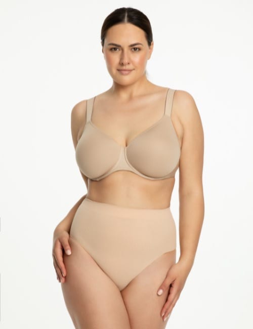 Julimex Formuojančios kasdieninės besiūlės klasikinės kelnaitės SEAMLESS MAXI 471 NUDE
