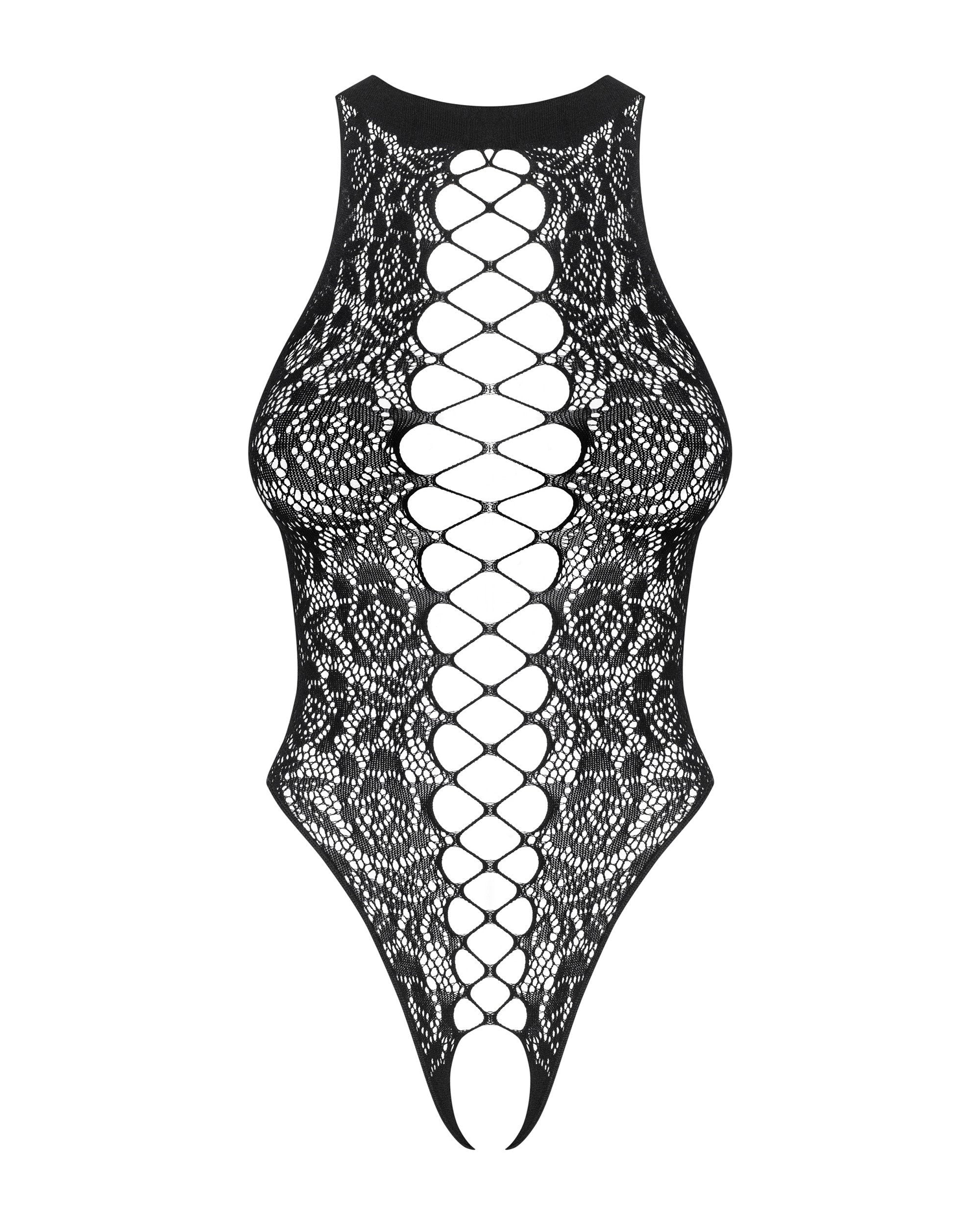 Obsessive Bodis - kūno kojinė B129, juodas