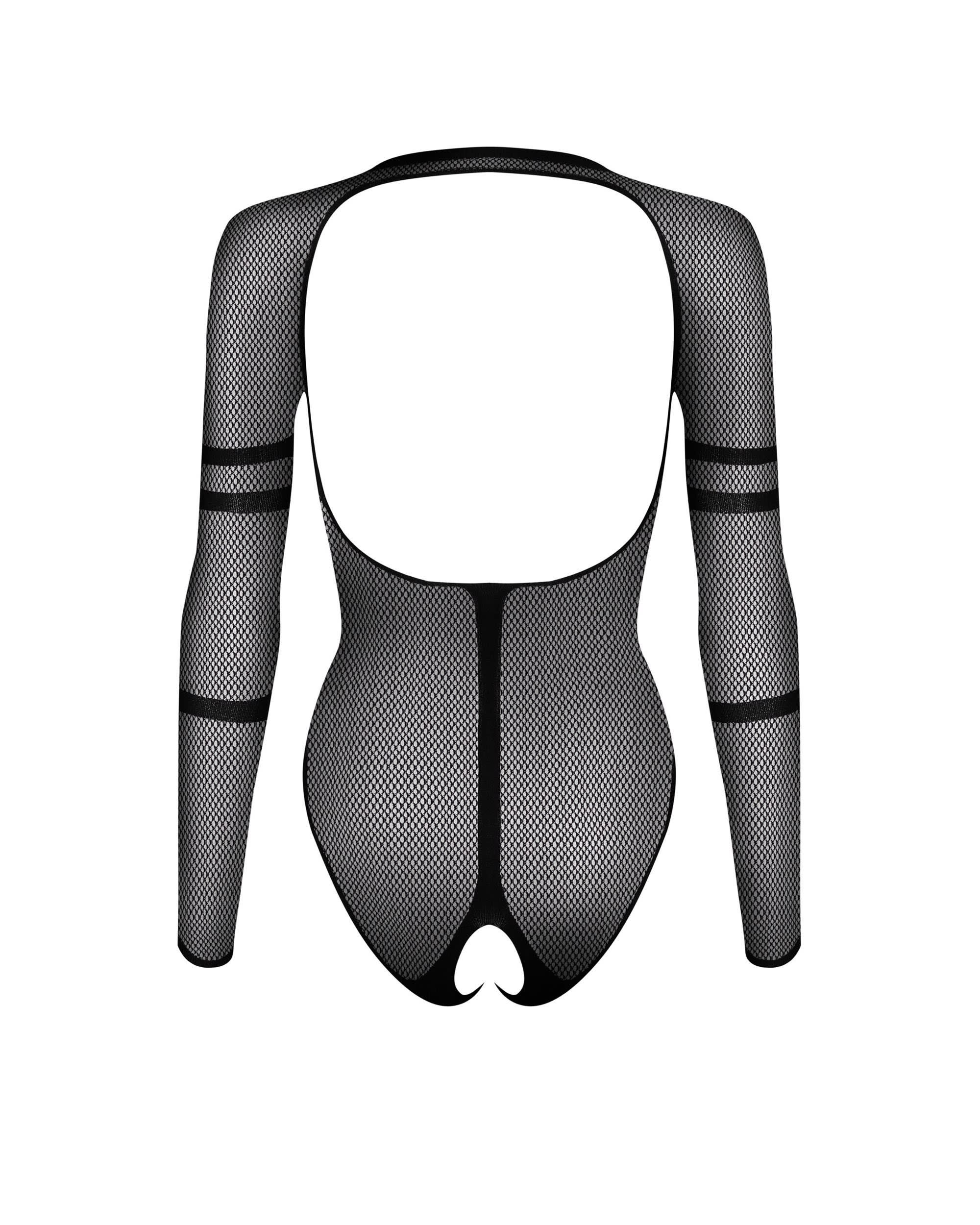 Obsessive Bodis - kūno kojinė B137, juoda