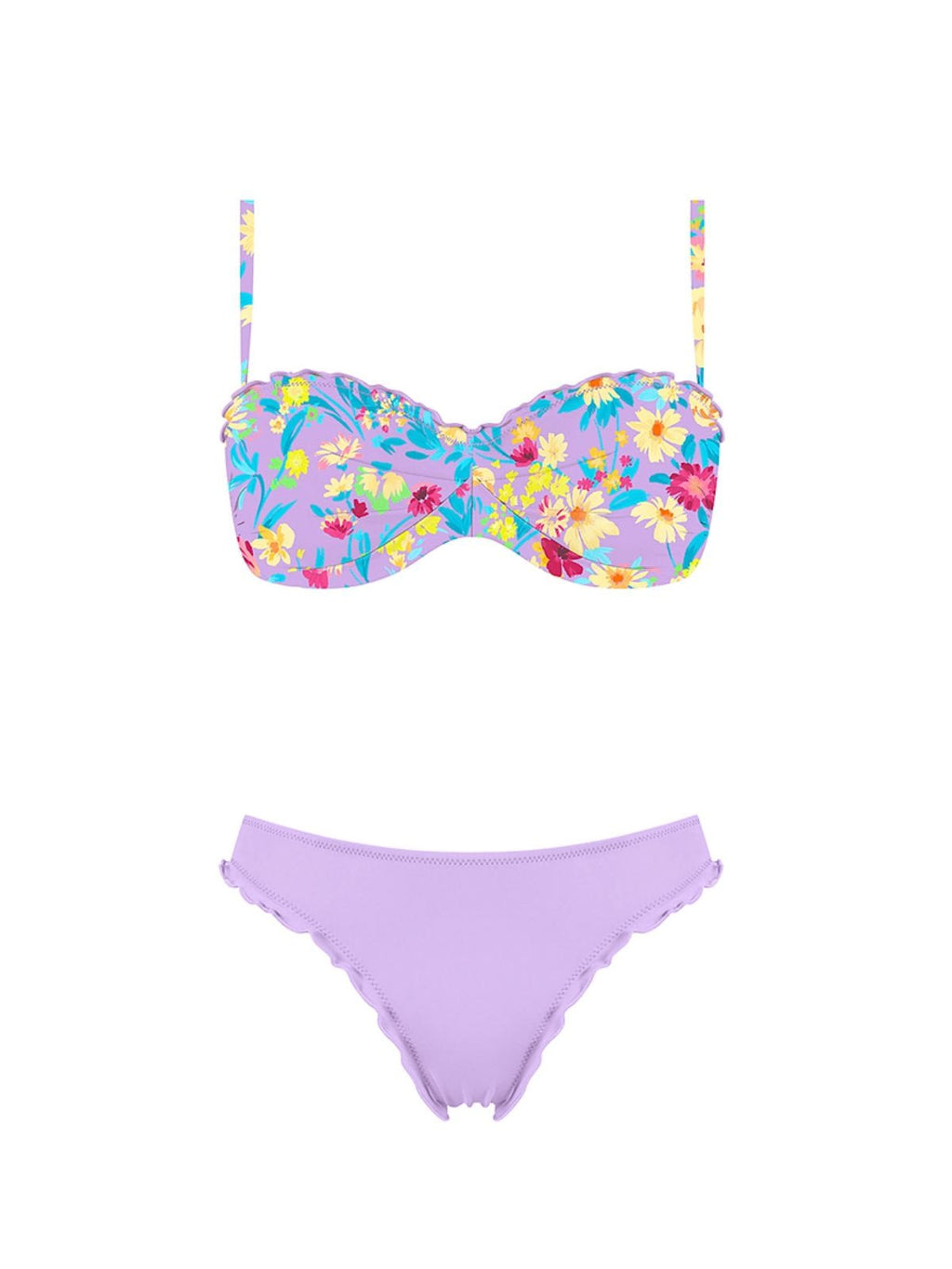 MrMiss Push-up bikini maudymosi kostiumėlis LILAC SUMMER