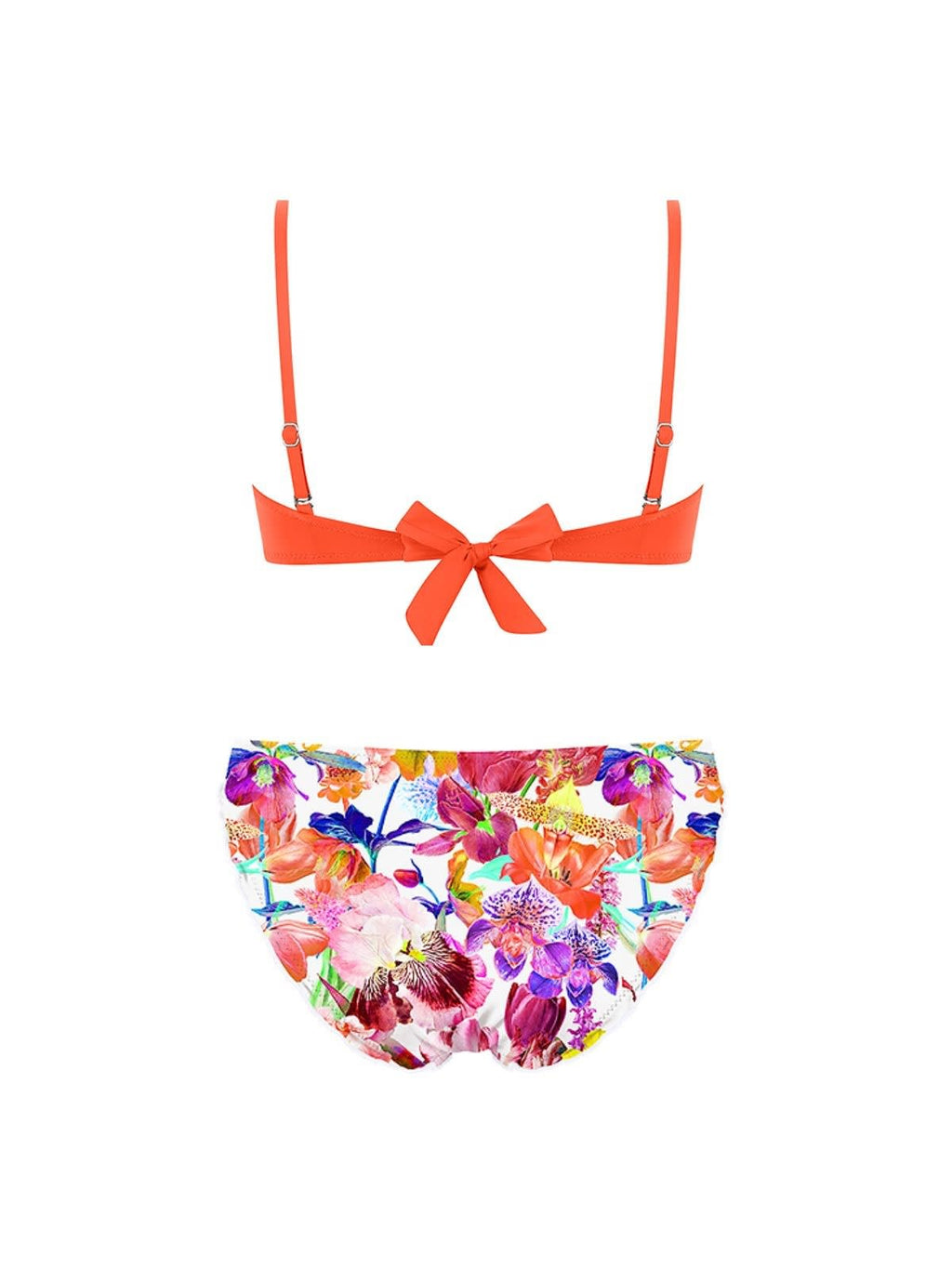 MrMiss Push-up bikini maudymosi kostiumėlis ORANGE SUMMER