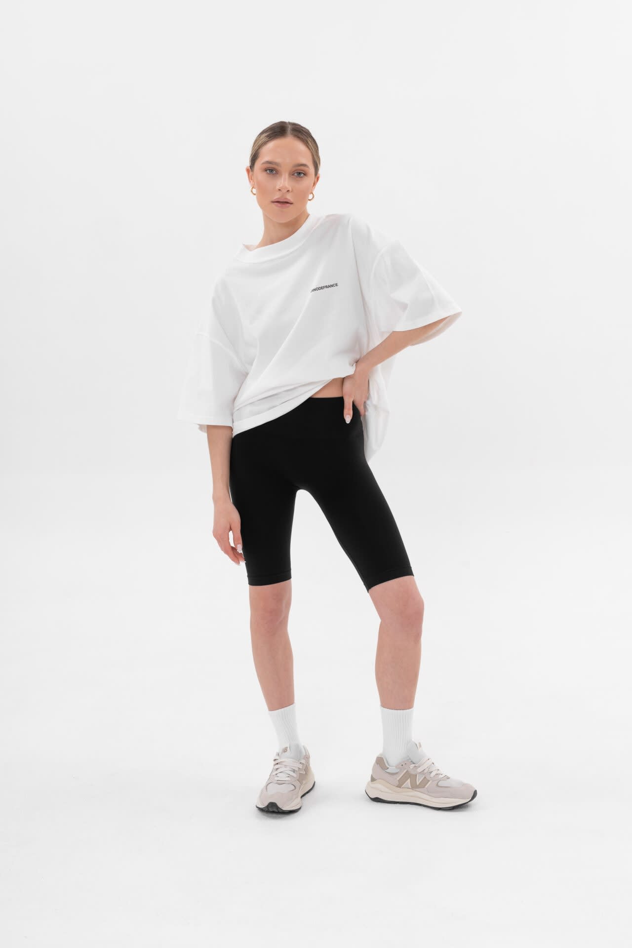 SiaWear Biker šortai FEEL FREE BLACK, juodos spalvos