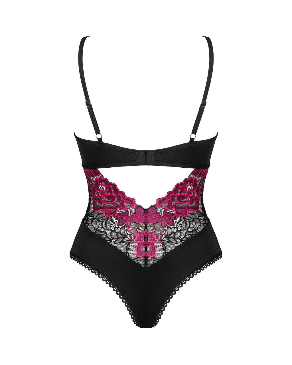 Obsessive Seksualus nėriniuotas bodis ROSENTY TEDDY, juoda