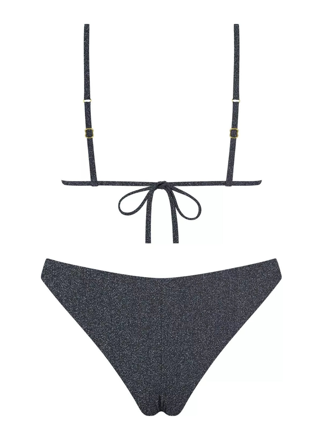 MrMiss Bikini maudymosi kostiumėlis METALLIC BLACK