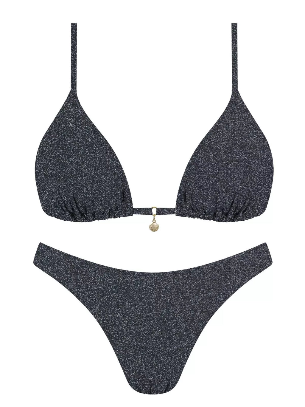 MrMiss Bikini maudymosi kostiumėlis METALLIC BLACK