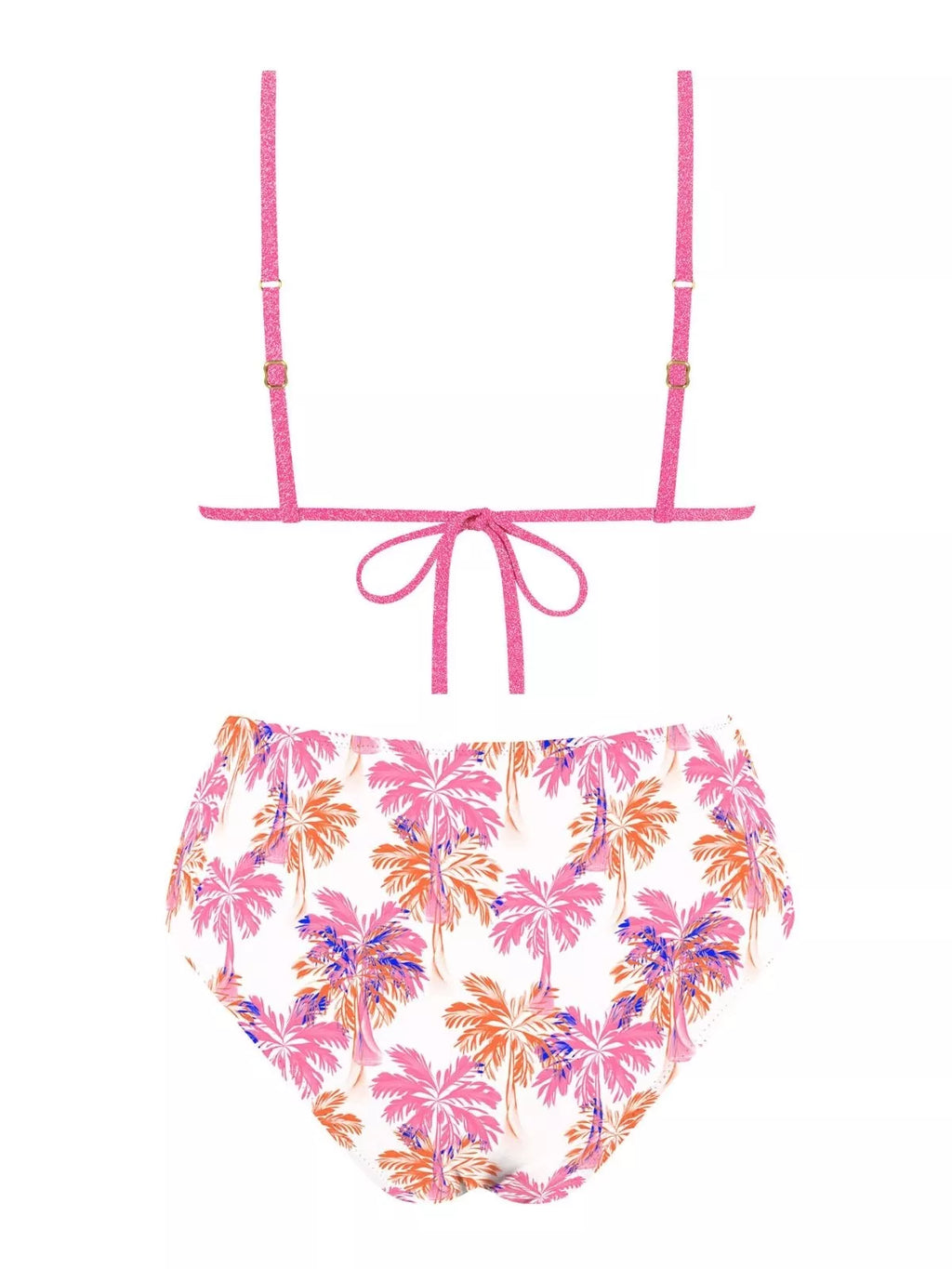 MrMiss Bikini maudymosi kostiumėlis METALLIC PINK MIX