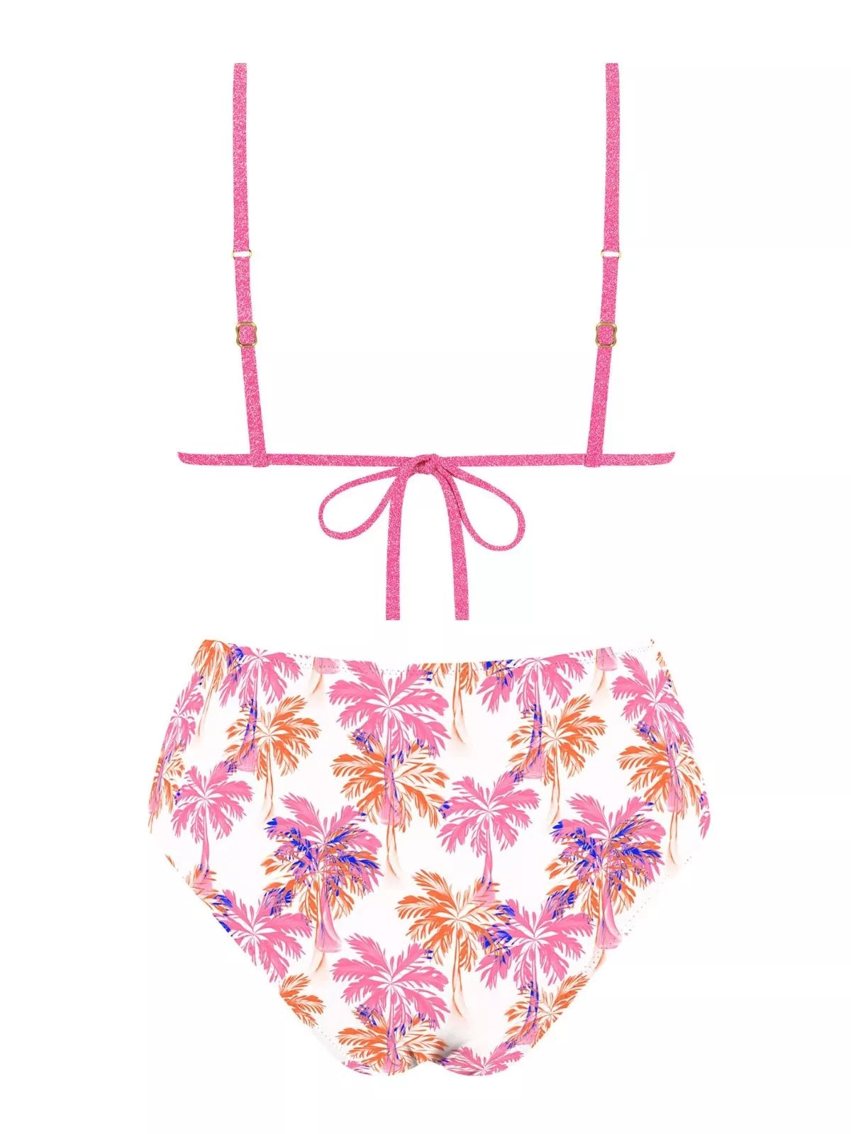 MrMiss Bikini maudymosi kostiumėlis METALLIC PINK MIX