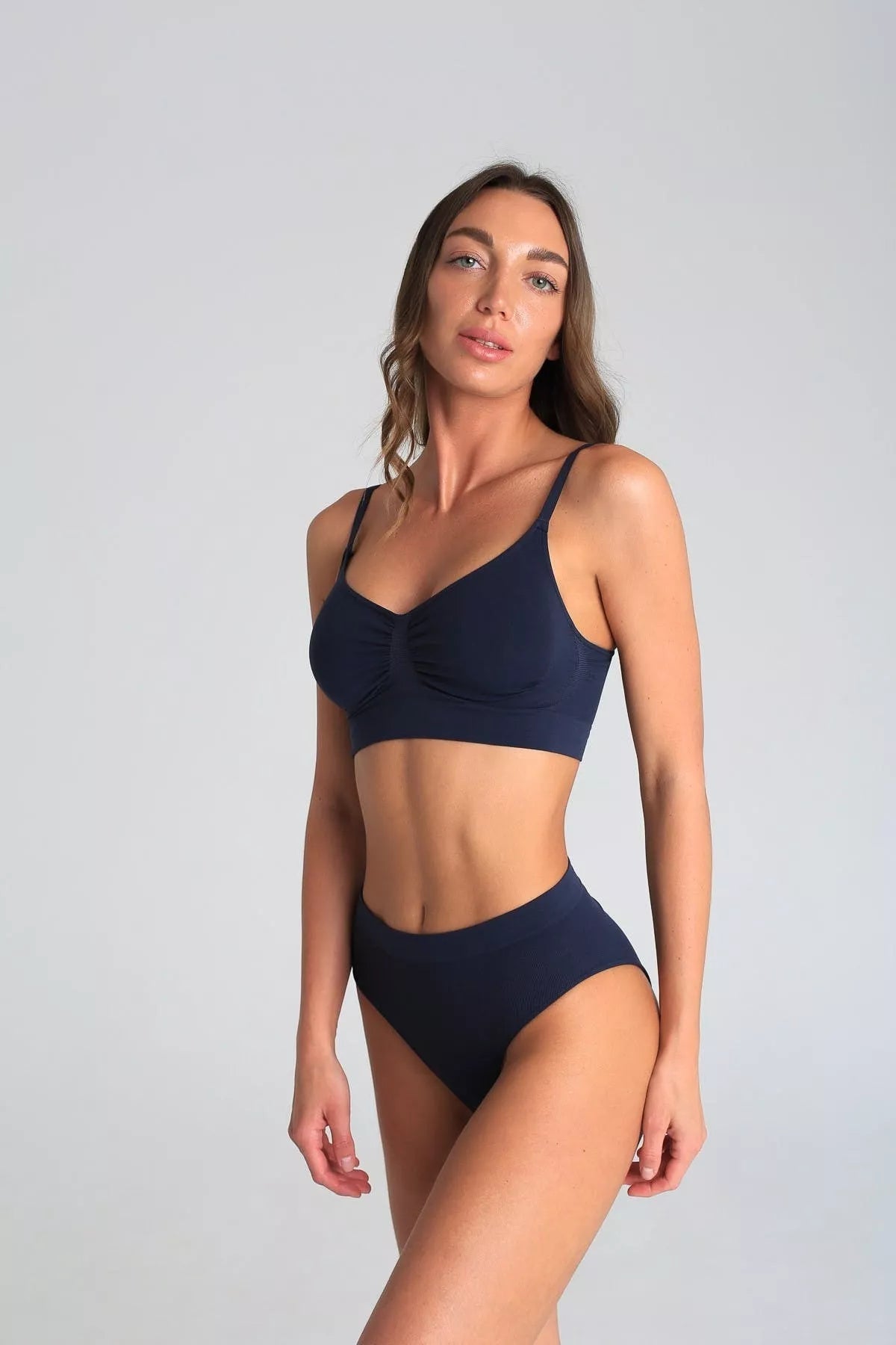 SiaWear Braziliškos kelnaitės aukštu juosmeniu ANTHRACITE, antracito spalvos