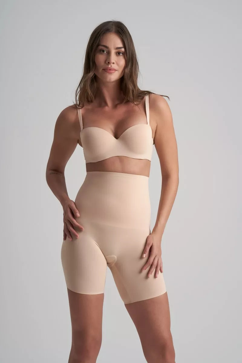 ByeBra Itin stiprios kompresijos besiūliai formuojantys šortukai WAIST CONTROL HW BEIGE
