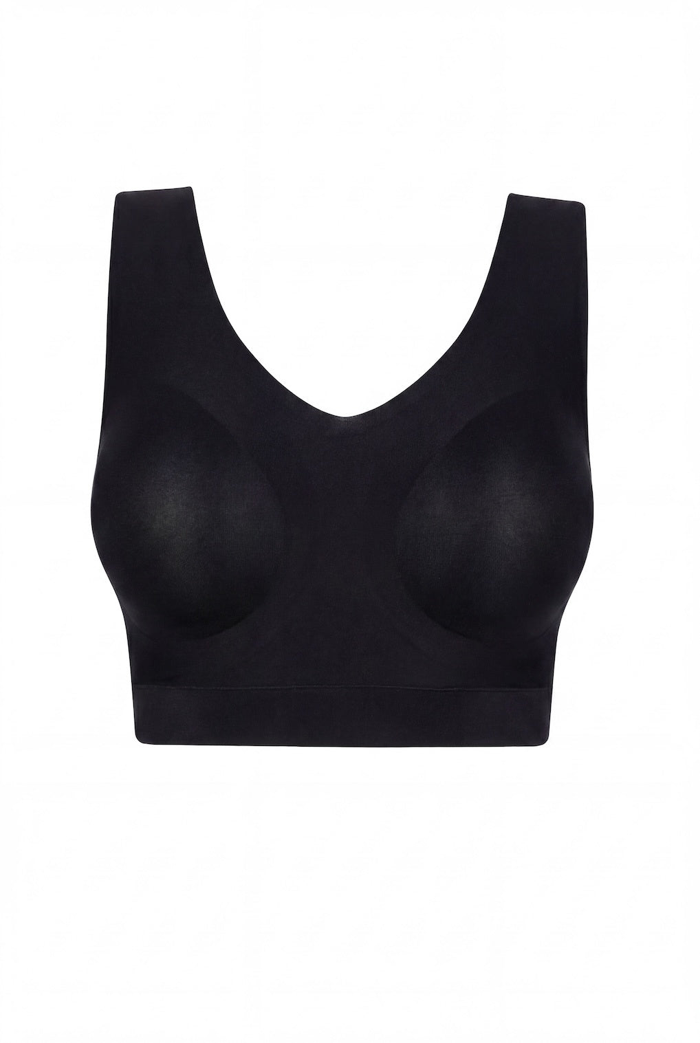 ByeBra Itin tampri ir prisitaikanti liemenėlė nėščiosioms UNI STRETCH BRA TOP BLACK