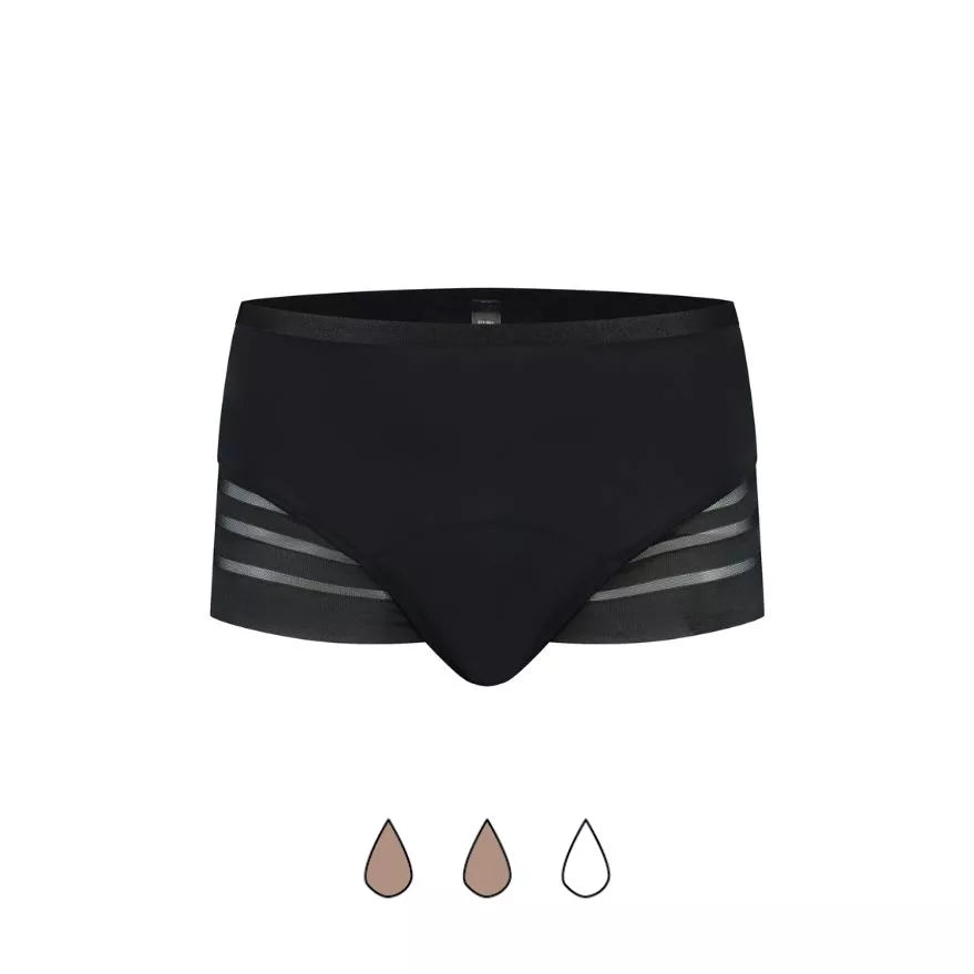 ByeBra Menstruacinės hipster kelnaitės PERIOD HIPSTER LACE, vidutinio sugeriamumo