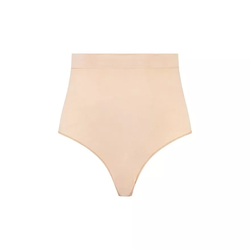 ByeBra Stiprios kompresijos formuojančios besiūlės tanga kelnaitės SOFT TOUCH THONG NUDE