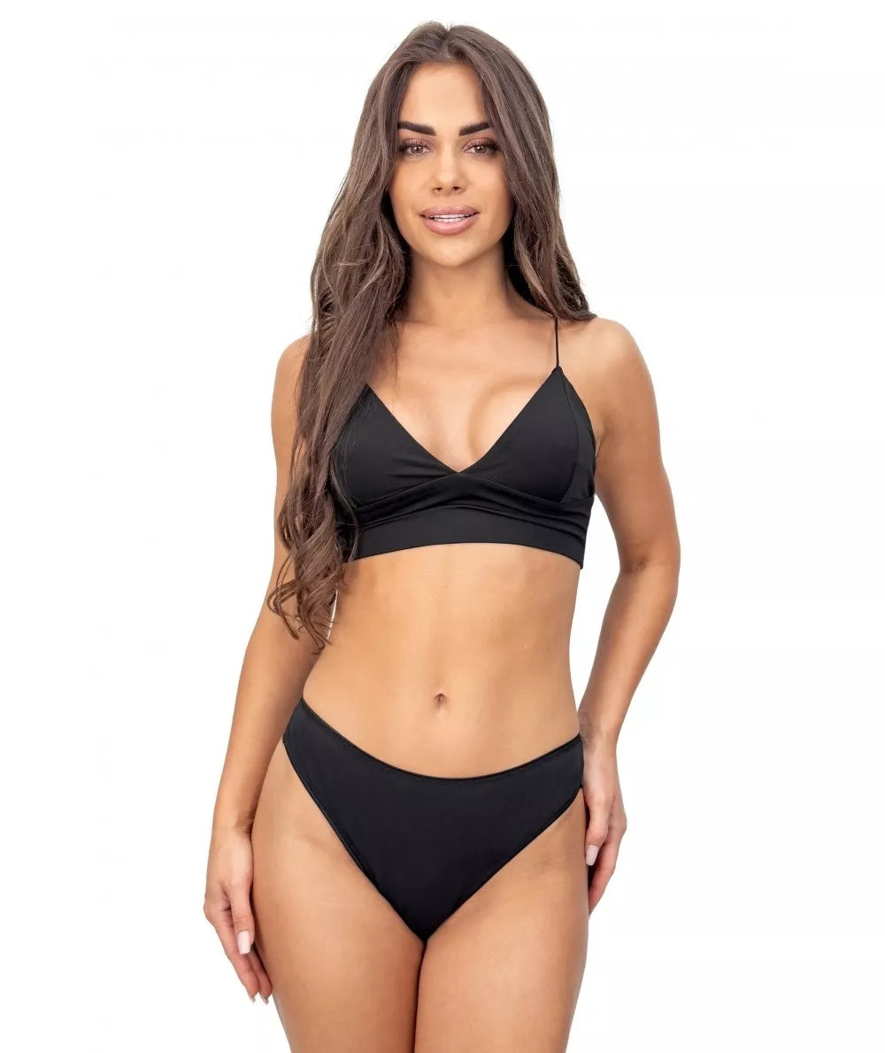 Donna Brazilian medvilnės kelnaitės LACE 220 BLACK