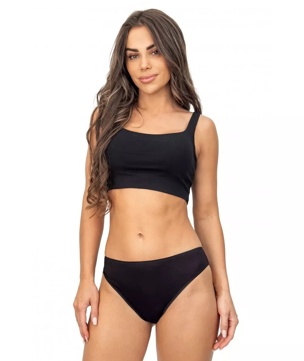 Donna Nėriniuotos klasikinės kelnaitės LACEY 233 BLACK