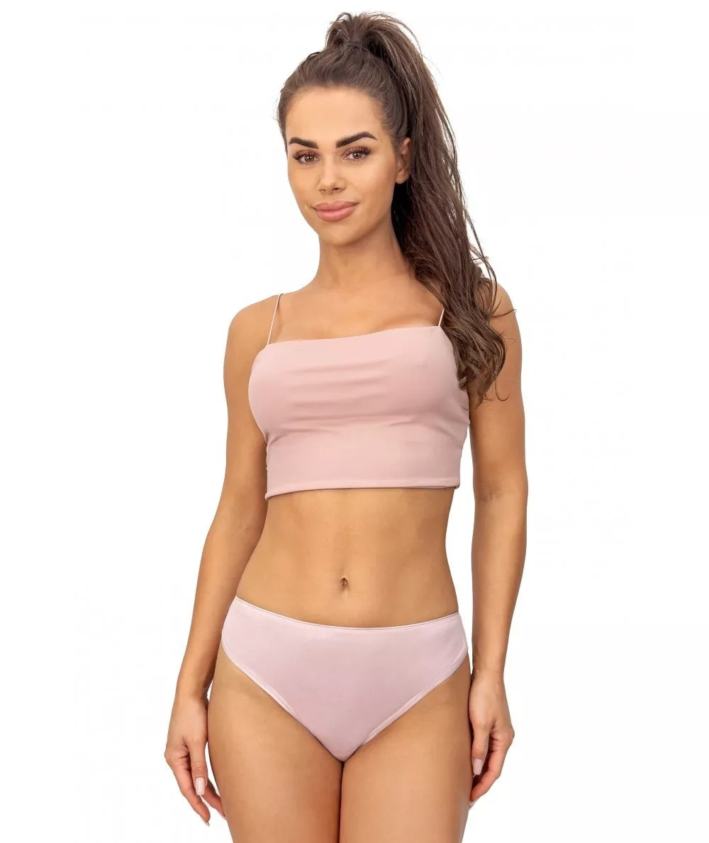 Donna Nėriniuotos klasikinės kelnaitės LACEY 233 PINK