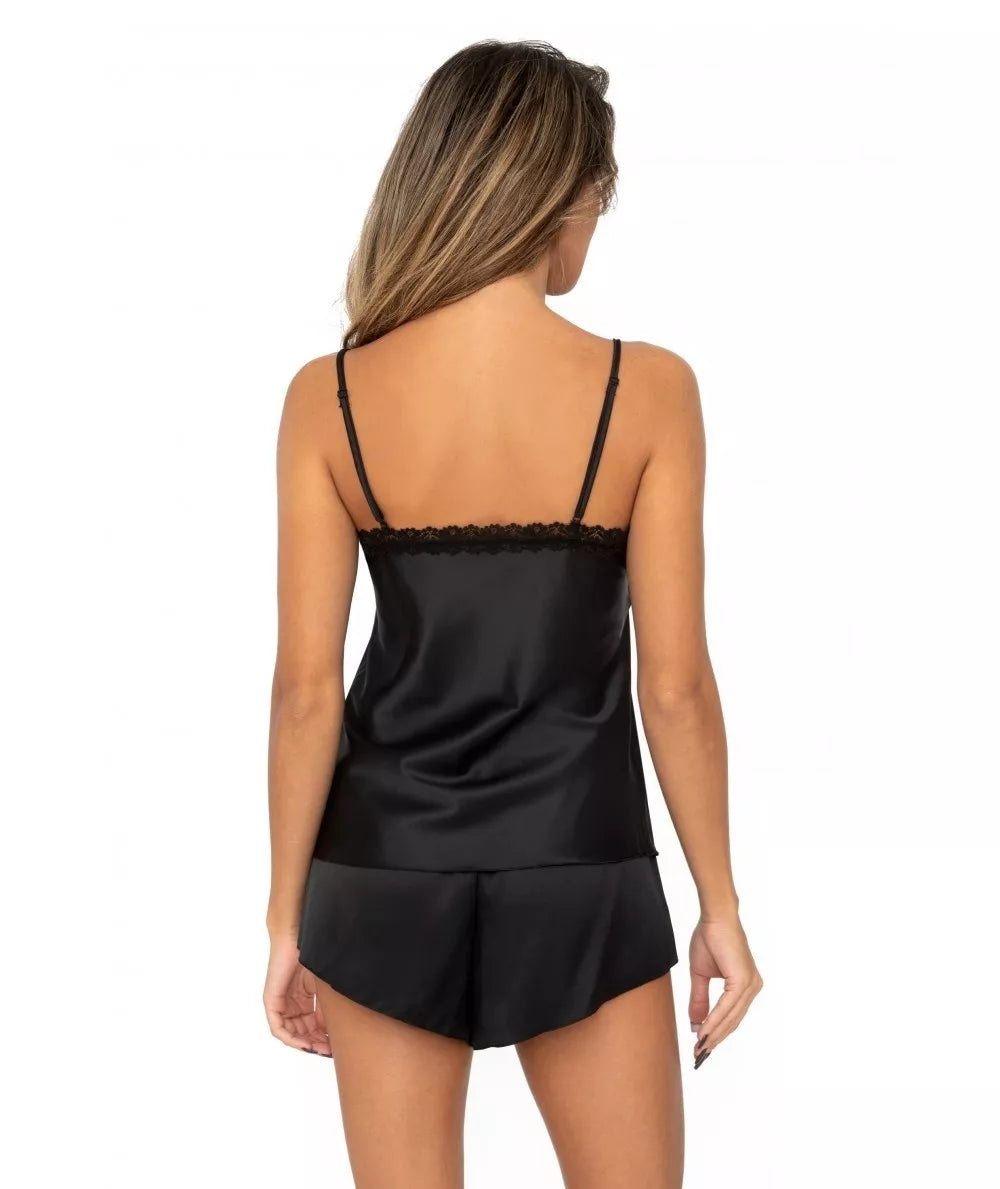 Donna Satino pižama su šortais TIFFANI BLACK