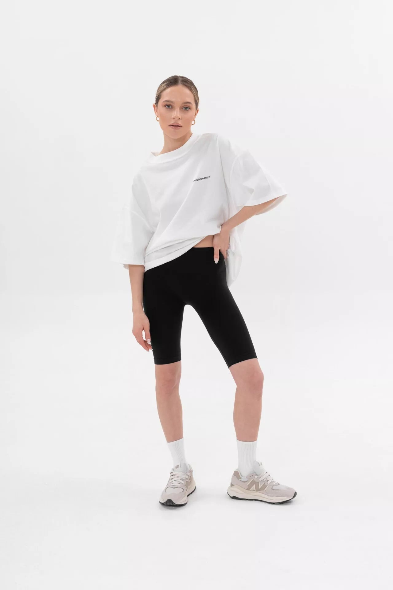 SiaWear Biker šortai FEEL FREE BLACK, juodos spalvos