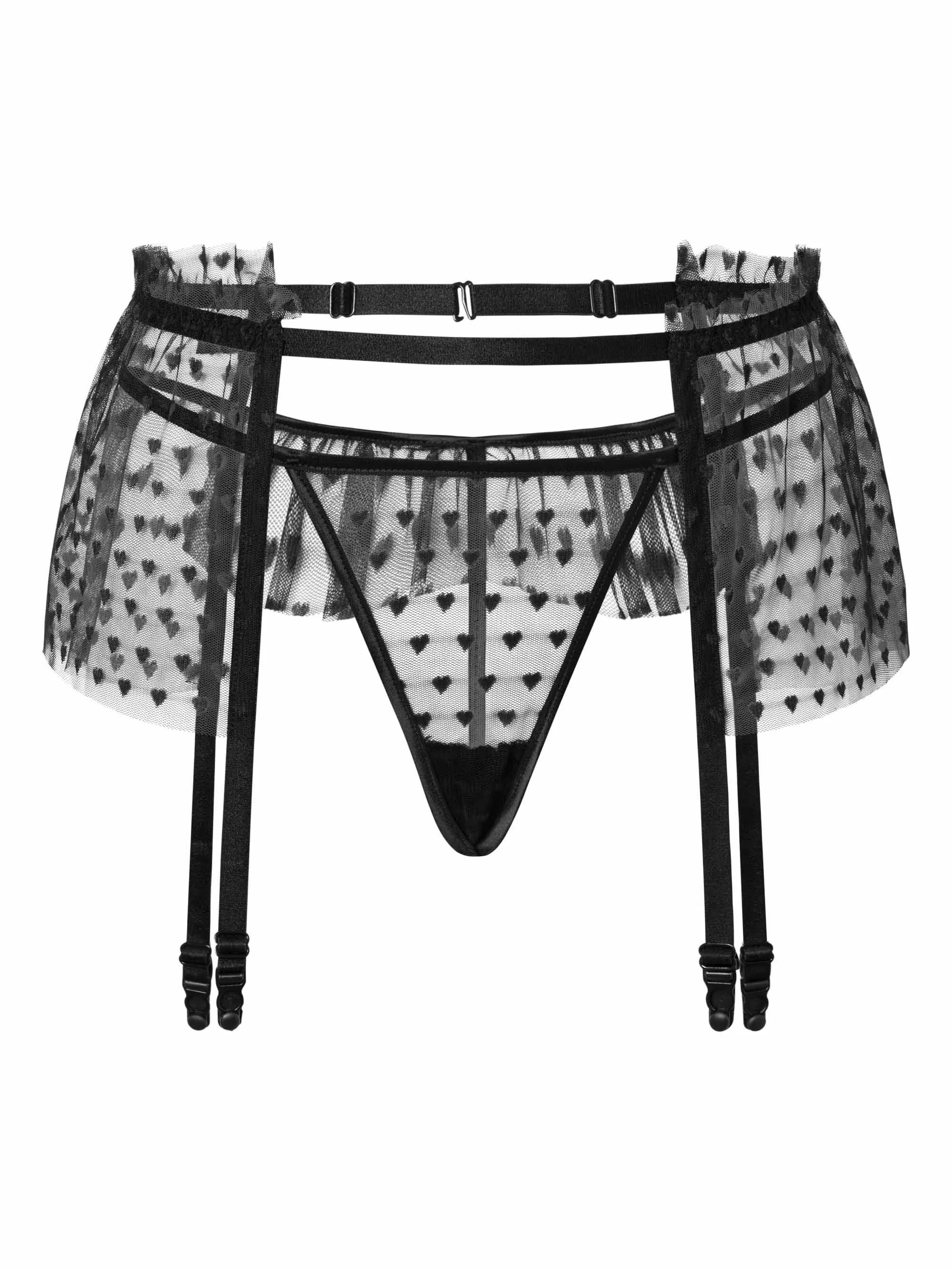 Fiore Prisegamų kojinių diržo ir kelnaičių komplektas RITMO