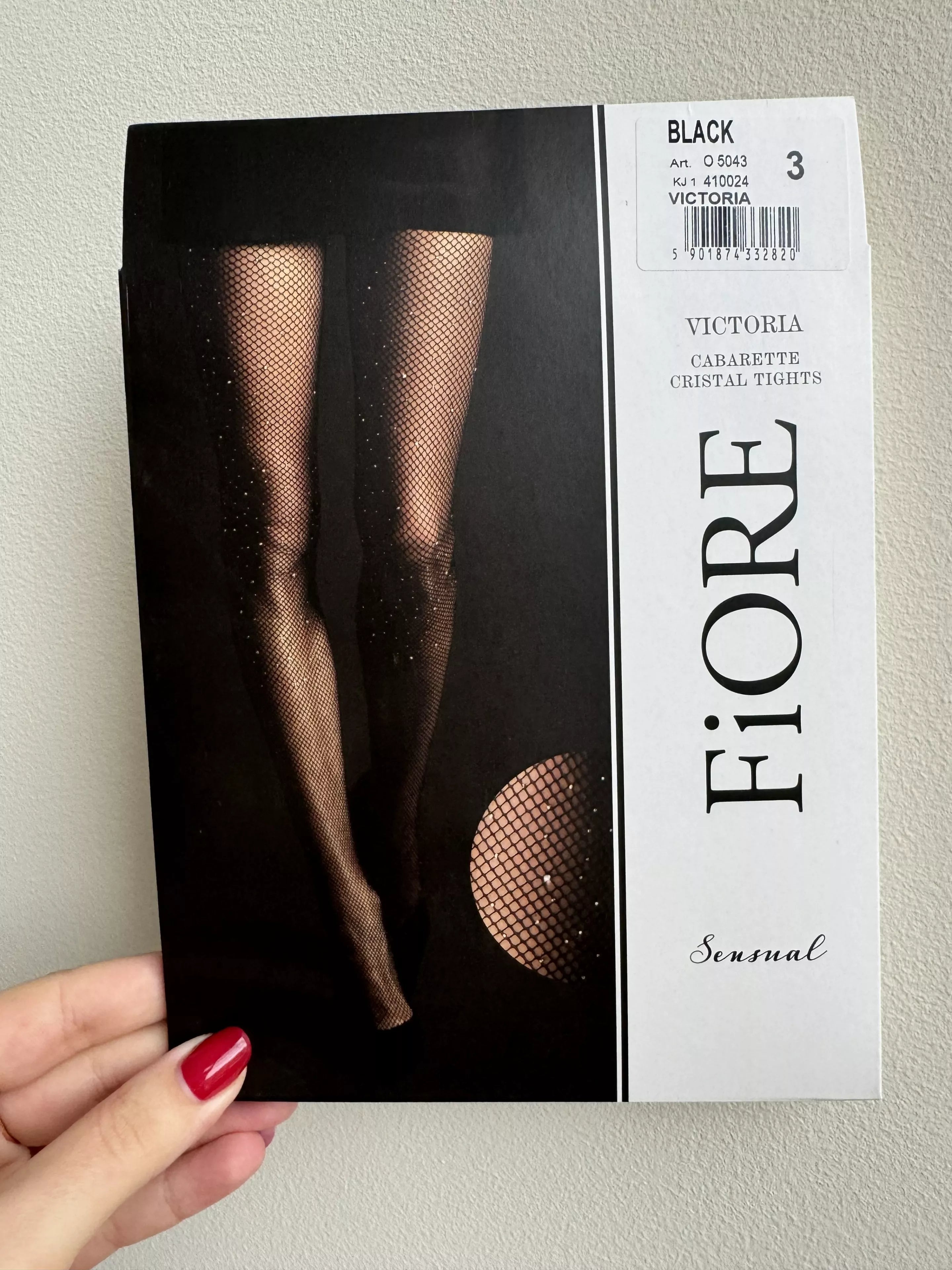 Fiore Tinklinės pėdkelnės su blizgiais kristaliukais VICTORIA