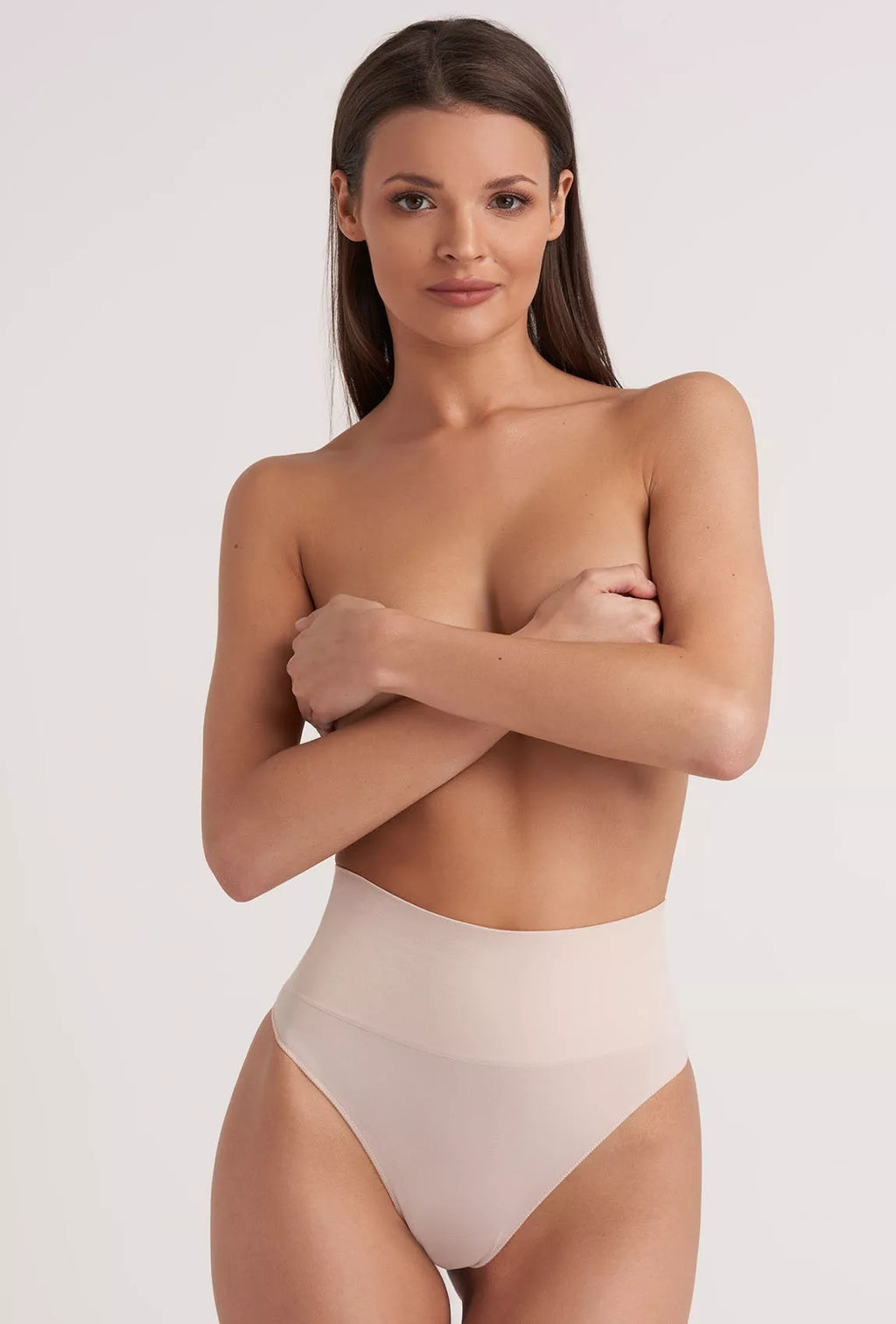 Gatta Formuojančios besiūlės tanga kelnaitės CORRECT SENSUAL SKIN NUDE