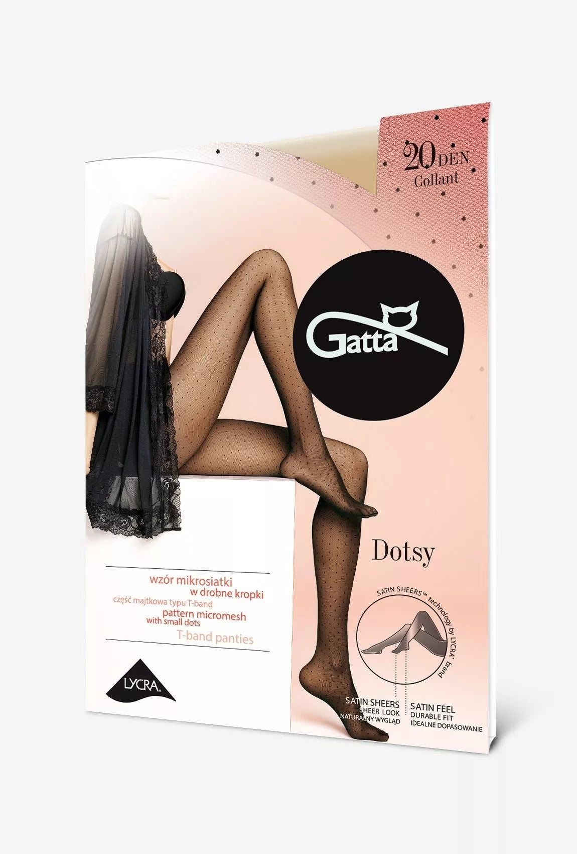 Gatta Pėdkelnės DOTSY 01, 20 denų