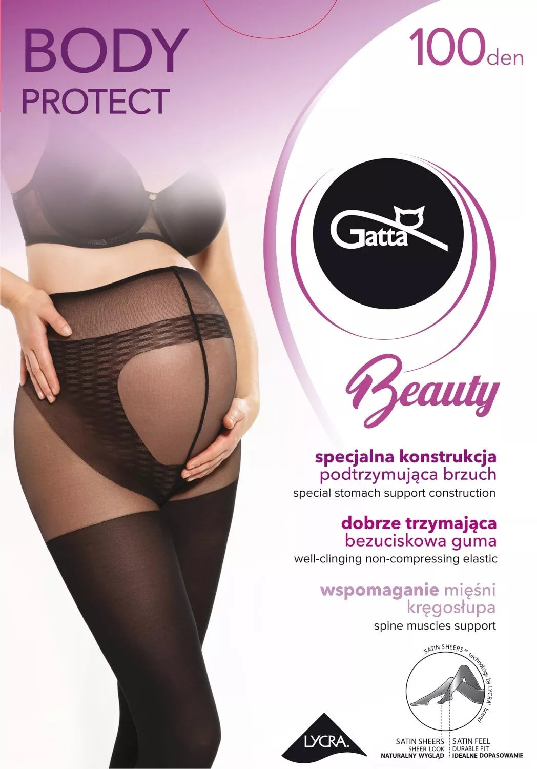 Gatta Pėdkelnės nėščiosioms BODY PROTECT, 100 denų