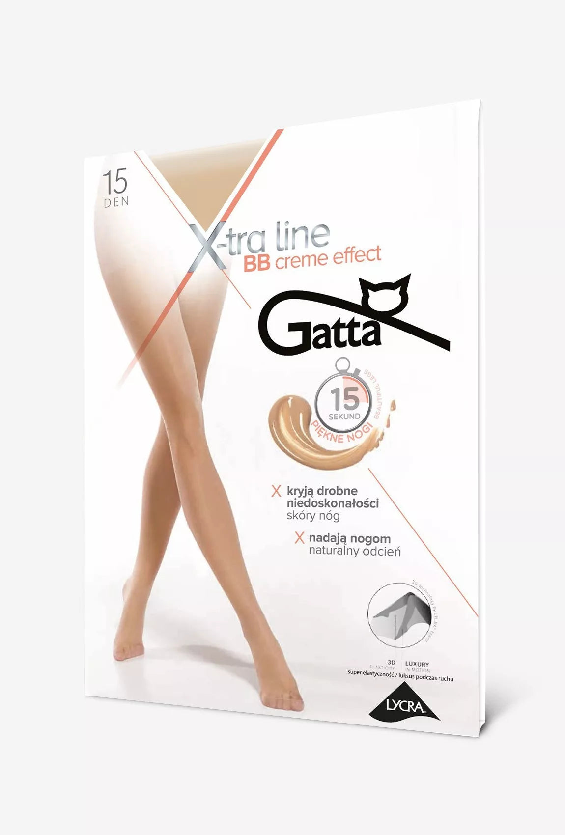 Gatta Spalvą išlyginančios pėdkelnės BB CREME EFFECT, 15 denų