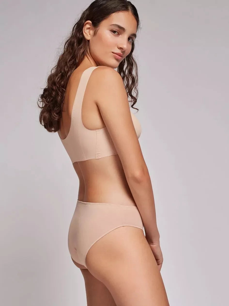 Gisela Eco medvilnės klasikinės kelnaitės CLASSIC NUDE