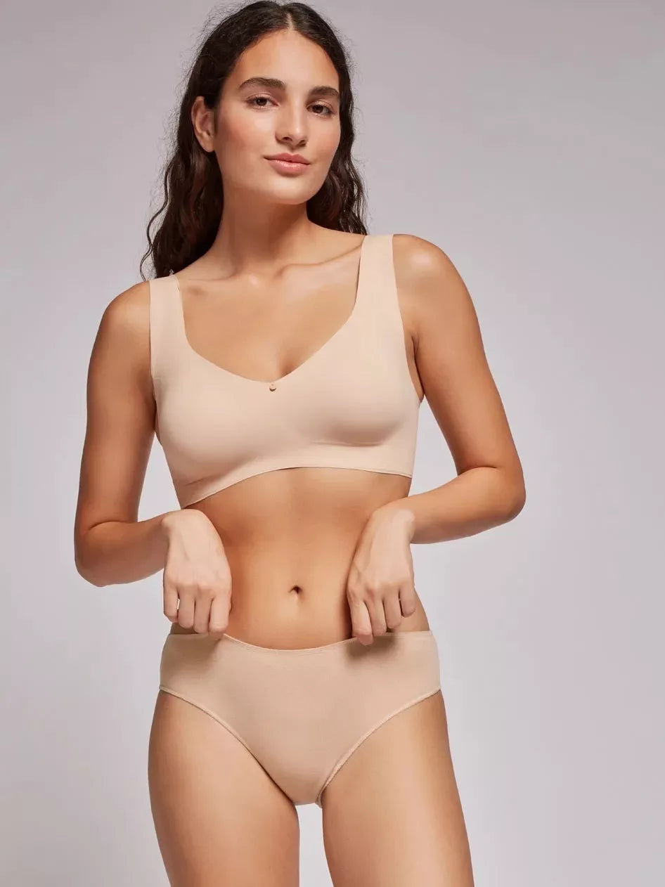 Gisela Eco medvilnės klasikinės kelnaitės CLASSIC NUDE