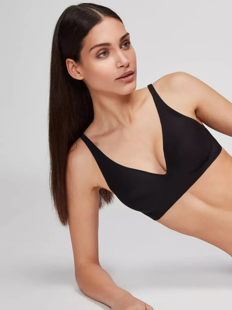 Gisela Lazeriu kirpta bevielė liemenėlė COMFY BLACK